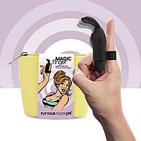 Вібратор на палець FeelzToys Magic Finger Vibrator Black Feromon
