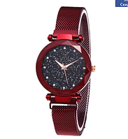 Женские часы Starry Sky Watch на магнитной застёжке Красный (KG-1341)