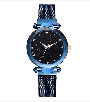 Жіночий годинник Starry Sky Watch на магнітній застібці Синій (KG-1343)