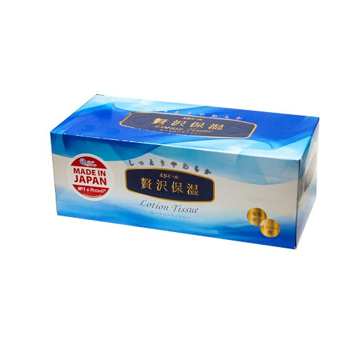 Серветки бумажн. экстрауспокаивающие elleair PREMIUM LOTION з гліц.,кол.,гіал.кисл.(в кор.,200 шт)