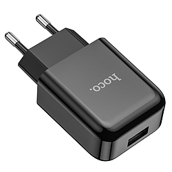 Зарядний пристрій для телефону HOCO Vigour N2 |1USB, 2.1A| Чорний