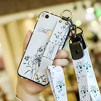 Чехол Lanyard для Xiaomi Mi Max 2 бампер с ремешком White