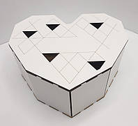 Коробка для подарков в форме сердца ДВП 25х25х10см