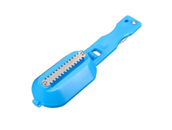 Рибочистка з контейнером Fish Sharpener Синій (KG-1354), фото 1