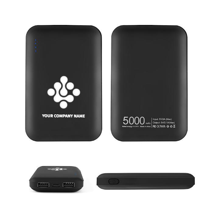 Повербанк 5000 mAh BORN с підсвіткою логотипу брендування