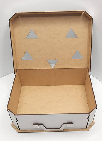 Коробка для подарунків у формі валізи 31х23х10см МДФ 3мм, фото 2