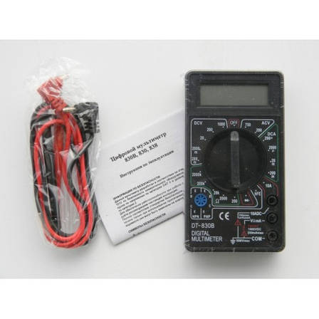 Цифровий професійний мультиметр DT-830B тестер вольтметр, фото 1