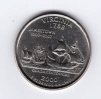 США ¼ долара, 2000 - Вірджинія VIRGINIA