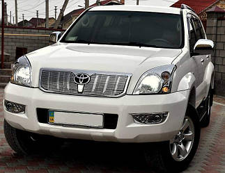 Протитуманні фари Toyota Land Cruiser Prado 120 2003-2009 в хромі з діодами