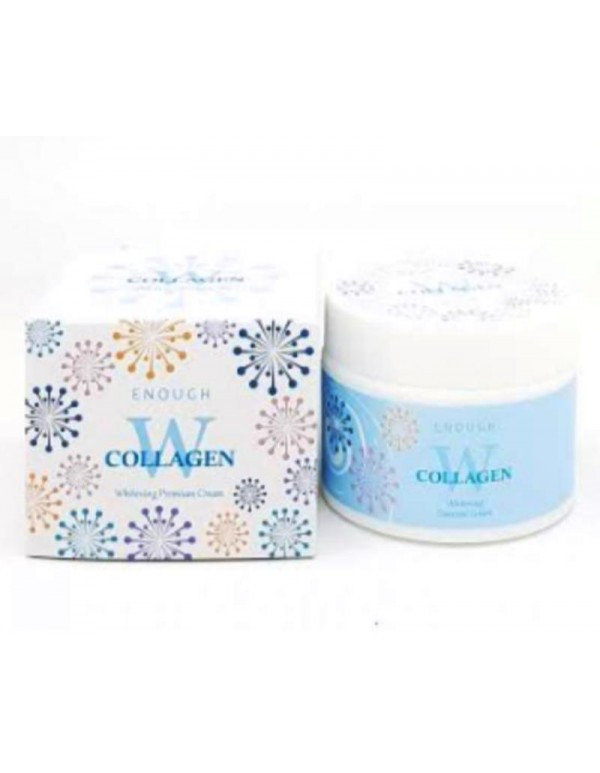 Крем для лица Enough W Collagen Whitening Premium Cream. Осветляющий крем с коллагеном 50 мл.