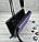 Сумка-косметичка 6312 (фіолетова) пластикова через плече (210*120*57 мм), фото 5