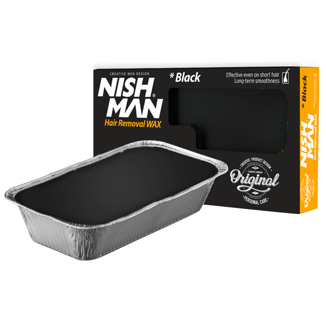 Віск для депіляції в лотку Nishman Professional (Чорний колір) 500г