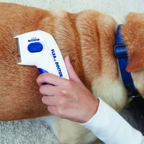 Гребінь анти-блоха електрична щітка для тварин з функцією знищення бліх Flea Doctor щітка