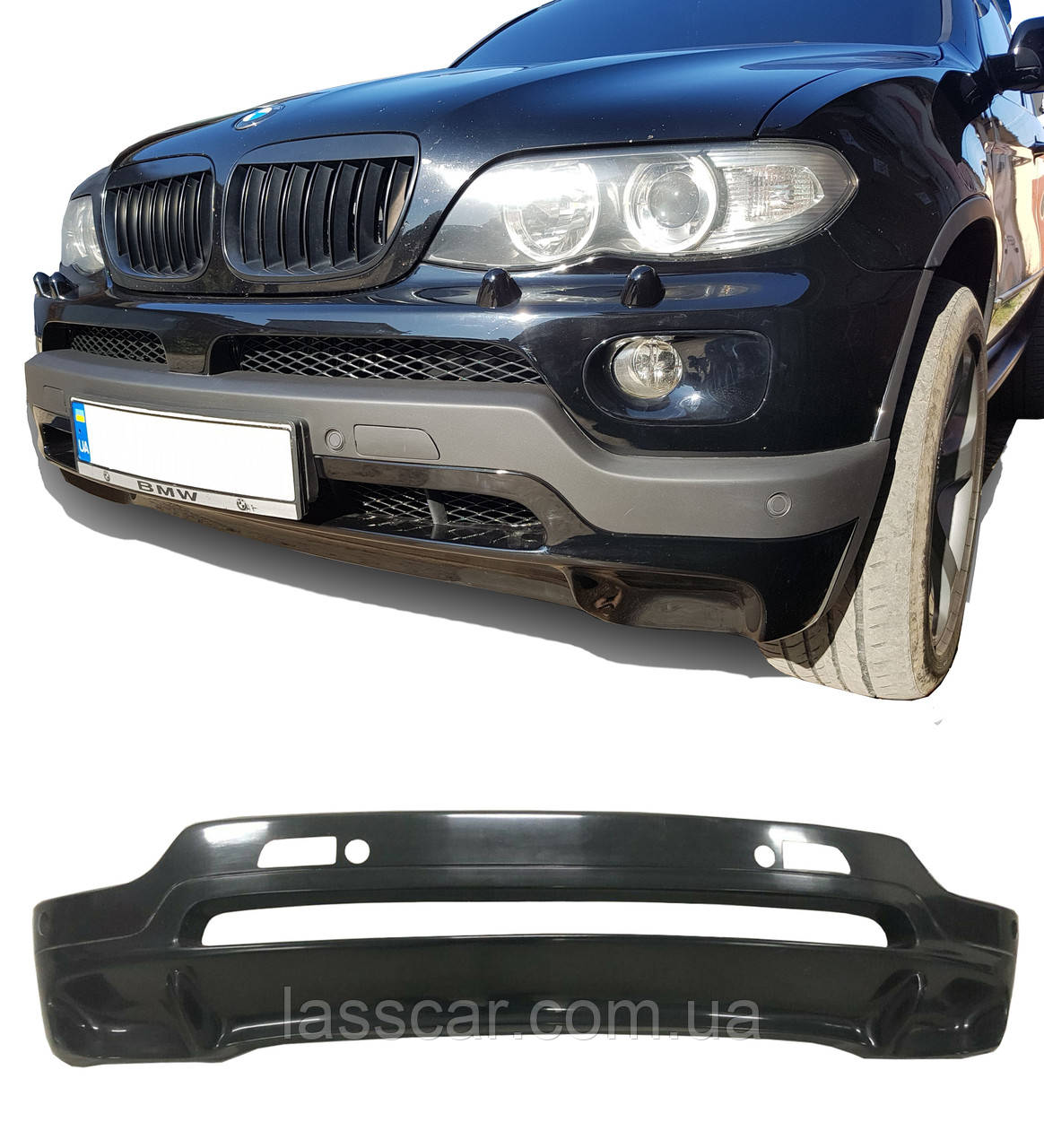 Накладка переднього бампера стиль IS для Bmw X5 E53 2003-2006(рестайлінг)