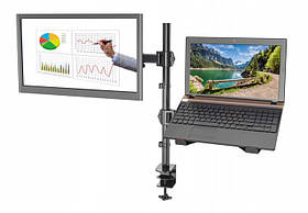 Настільний кронштейн підставка для монітора 13"- 27" і ноутбука до 17" VX-07