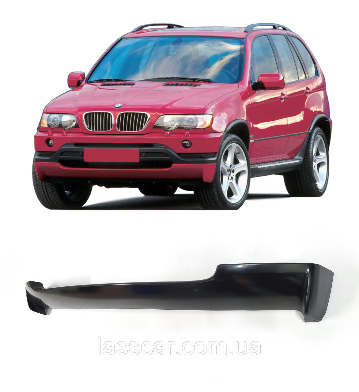 Накладка на передній бампер Lasscar для Bmw X5 (E53)