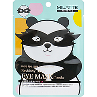 Осветляющая маска от морщин для кожи вокруг глаз Milatte Fashiony Black Eye Mask Panda 10 мл (8809535260246)