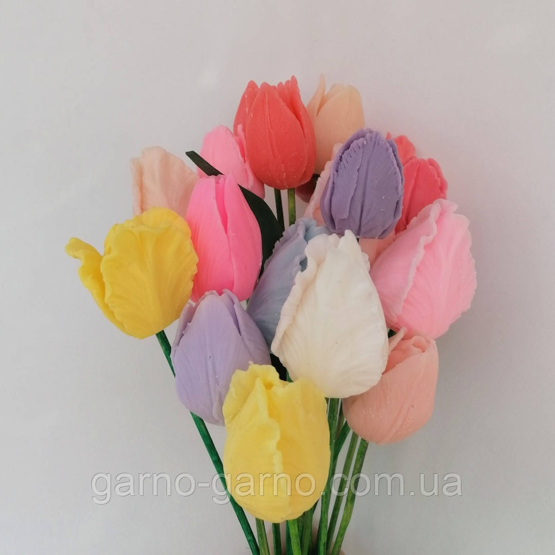 Мило тюльпани троянда (поштучно) 
букет із мильних квітів мильна квіткова композиція з мила ручної роботи
