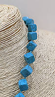 Намисто з натурального каменю Бірюза (прес)