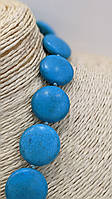 Намисто з натурального каменю Бірюза (прес)