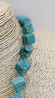 Намисто з натурального каменю Бірюза (прес)