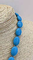 Намисто з натурального каменю Бірюза (прес)