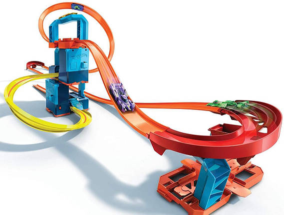 Трек "Небезпечний перехрестя" Hot Wheels Criss Cross Crash Motorized Track DTN42, фото 2