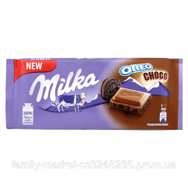 Шок.Млка Орео 100г какао печиво (7622210578266)