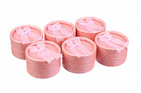 Коробочка круглая подарочная "Provance pink" 6шт