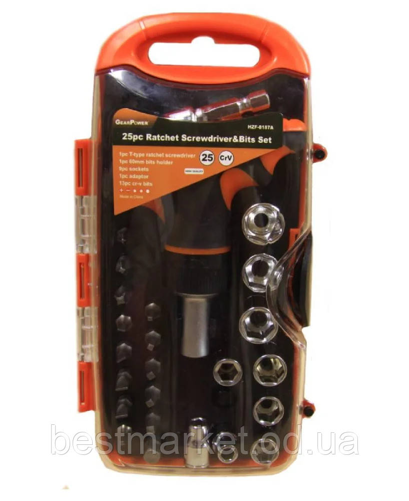Набір Інструментів Gear Power HZF — 8187A 25 предметів