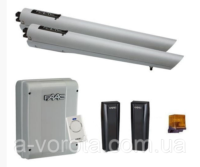 FAAC S418 24В Kit автоматика для розпашних воріт швидкісна