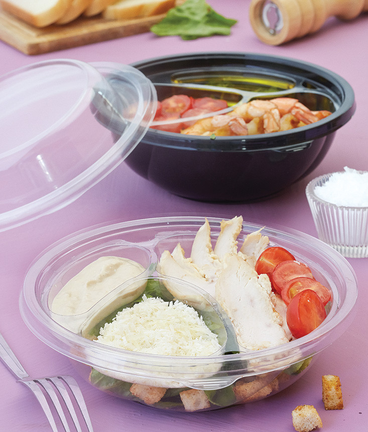 Салатник чорний Ø194 мм. h 65 мм. 1000мл. (300/75) Кр.1384