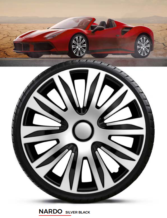 Колісні ковпаки Nardo Silver Black R14