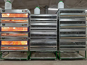 Кліткова батарея для перепелів (Брудер, Клітка для відгодівлі і клітка для несучок)