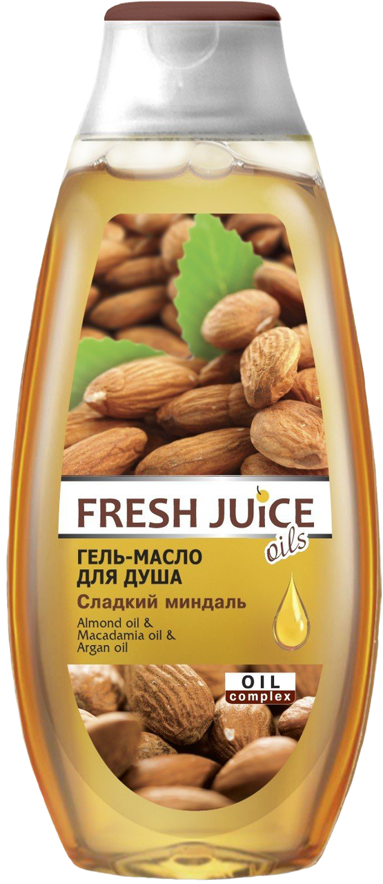 Гель-олія для душа Солодкий мигдаль 400 мл Fresh Juice