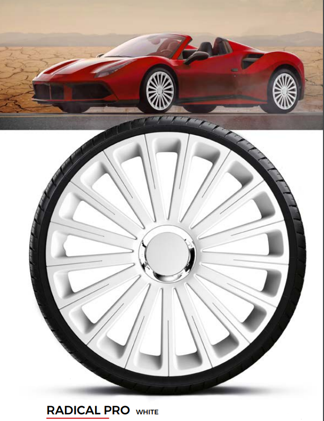 Ковпаки колісні Radical Pro White R14, фото 1