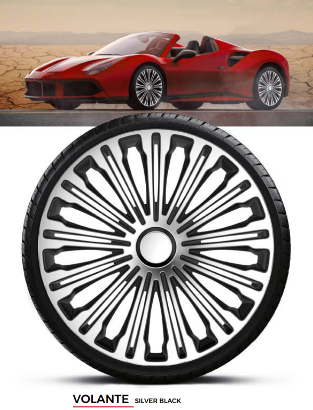 Колісні ковпаки Volante Silver Black R14