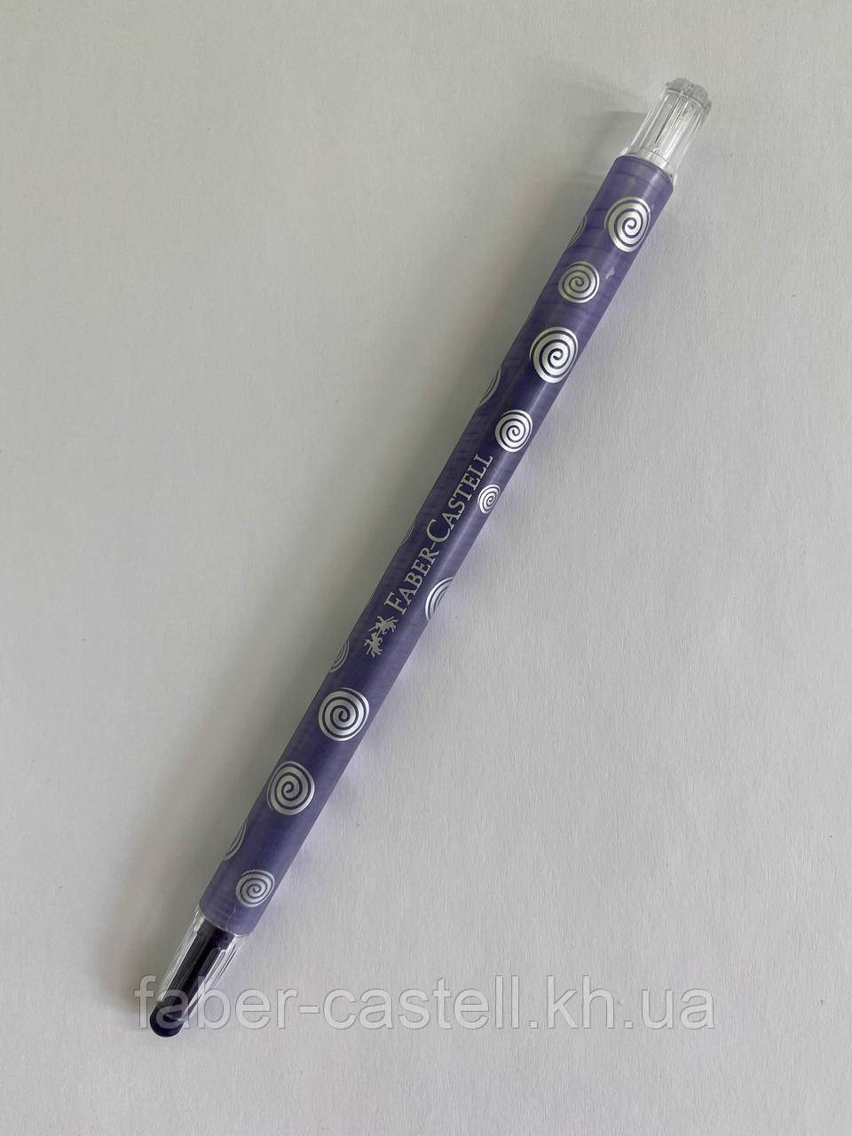 Крейда воскової викручуваної в пластиковому корпусі Faber-Castell колір фіолетовий