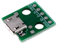 Перехідник micro USB DIP 5pin 2.54 мм