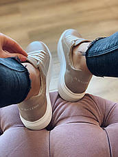 Жіночі шкіряні кеди Ditas Бежеві 41р., фото 5