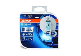 Лампа галогенная H7 12V 55W PX26D COOL BLUE INTENSE OSRAM 64210 CBI-HCB DUO