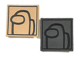 Нашивка Among Us Червоний / Red 42х55 мм