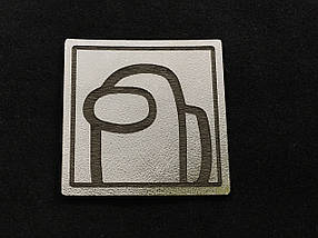 Нашивка Among Us Червоний / Red 42х55 мм