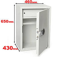 Мебельный сейф FEROCON БС-65Е (65х46х34см), сейф для денег, сейф для документов,сейф гостиничный,сейф домашний