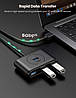 USB-хаб Ugreen USB 3.0 hub 4 порти 1М Black (CR113), фото 4