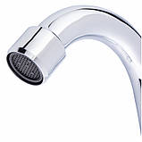 Змішувач для кухні Lidz (CRM) Dominox 15 272F-3 двохвентельний, фото 3