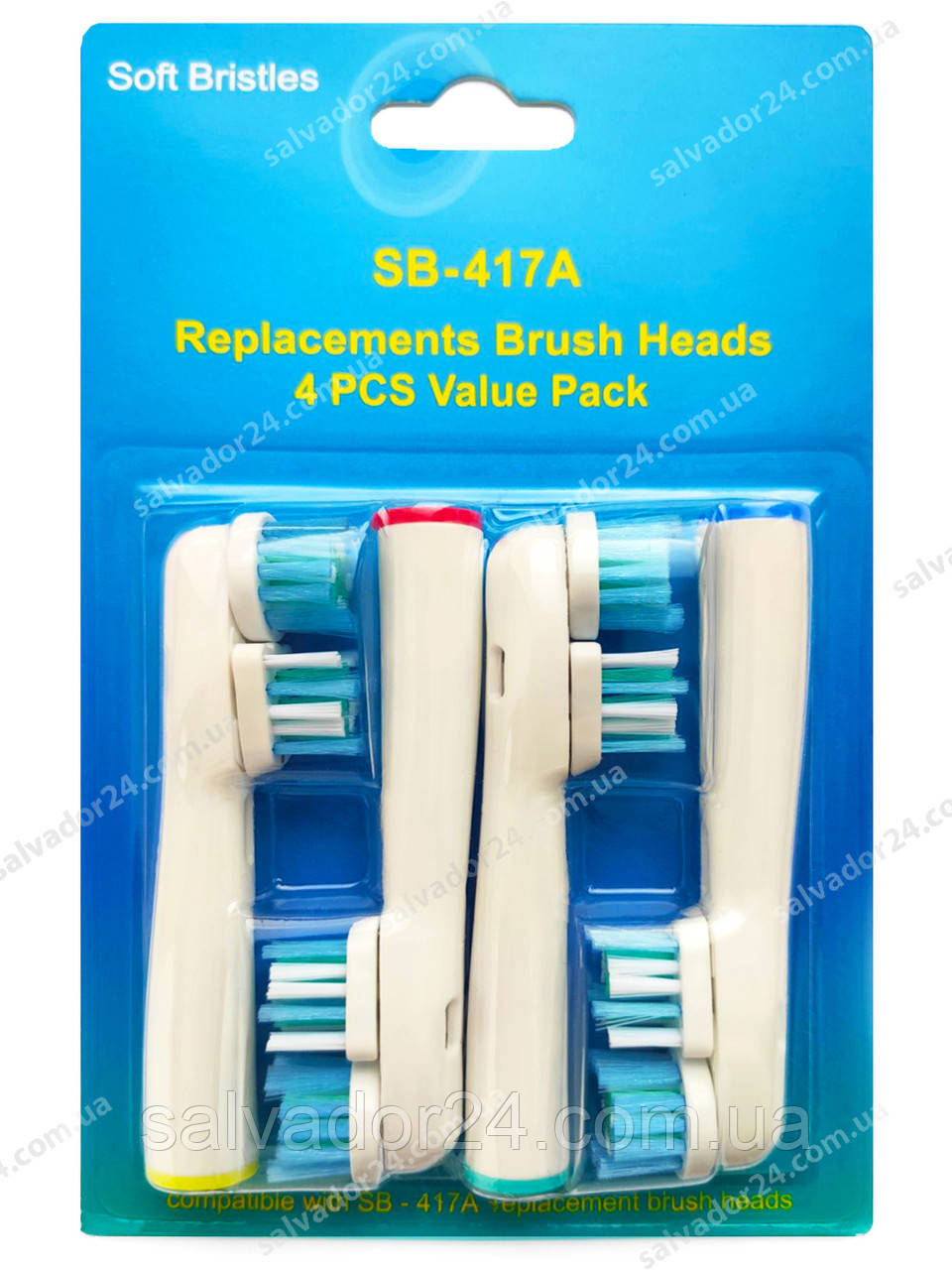 Dual clean EB417 (3 штуки), насадки для електричної зубної щітки Oral-B