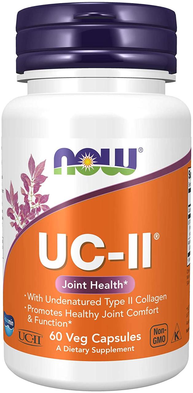 Колаген 2 типу нау фудс Now Foods UC-II 60 капсул Type II Collagen
