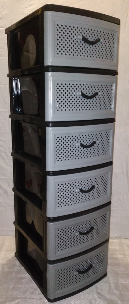 Пластиковий комод EF на 6 секцій