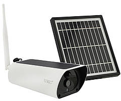 Вулична акумуляторна IP-камера відеоспостереження UKC Y9 2 mp із сонячною панеллю